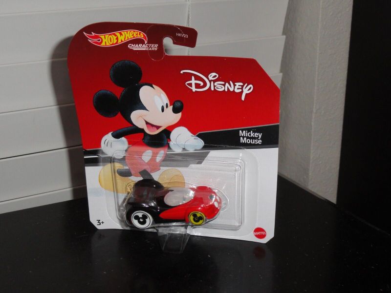 Photo 1 of Hot Wheels Mickey Mouse Character Car 1:64 Scale Disney Toy Collectible
