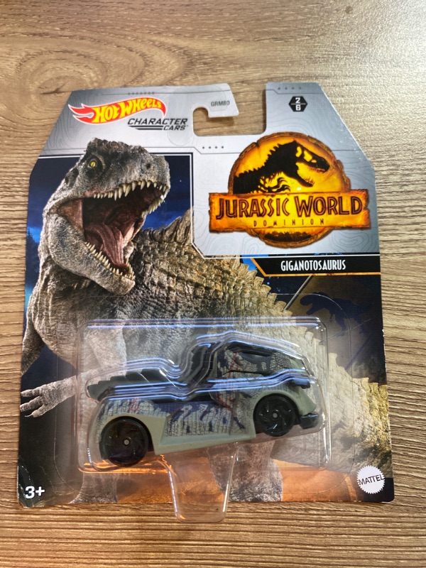 Photo 2 of Hot Wheels Jurassic World Character Car Giant Dino Toy Vehicle Gift for Kids 3 Years & up