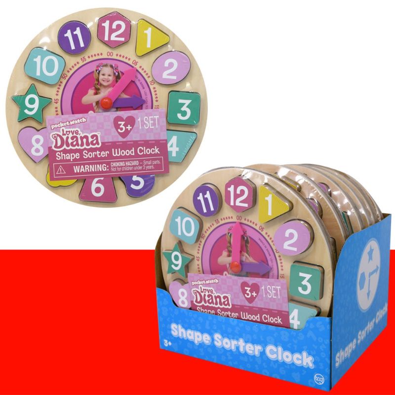 Photo 1 of Love Diana 12 Piece Shape Sorter Clock
