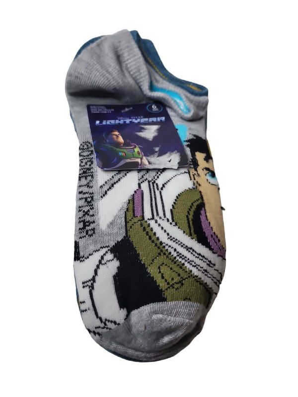 Photo 1 of Disney - Disney Boys Lightyear Sock 6-Piece Sizes S-L

