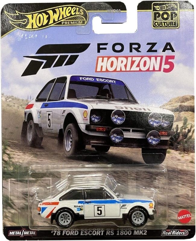 Photo 1 of Hot Wheels Premium Pop Culture Forza Horizon 5 '78 Ford Escort RS 1800 MK2 1:64 Scale Diecast Vehicle
