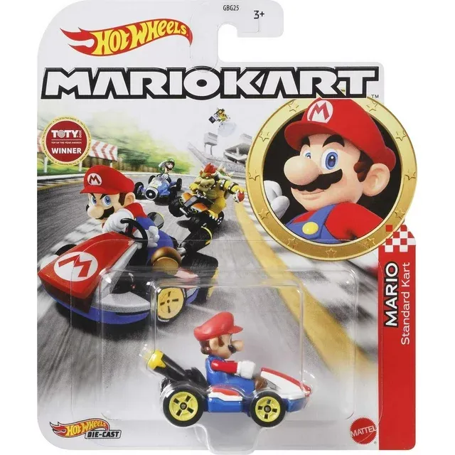 Photo 1 of Hot Wheels Mario Kart Mario, Standard Kart Vehicle