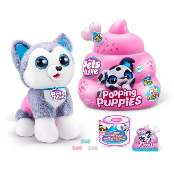 Photo 1 of Pets Alive Pooping Puppies Interactive Plush by ZURU
