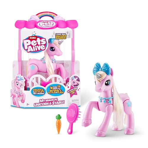 Photo 1 of Pets Alive My Magical Unicorn and Stable Battery Powered Interactive Robotic Toy Playset by ZURU
