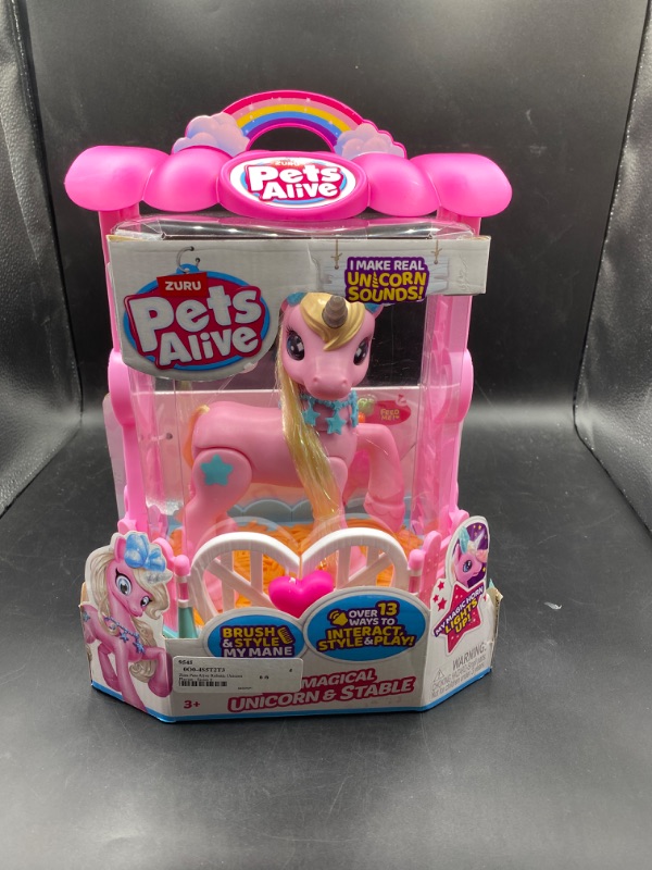 Photo 2 of Pets Alive My Magical Unicorn and Stable Battery Powered Interactive Robotic Toy Playset by ZURU
