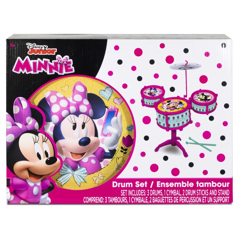 Photo 2 of Minnie Mouse Pink & Teal Floral Drum Set