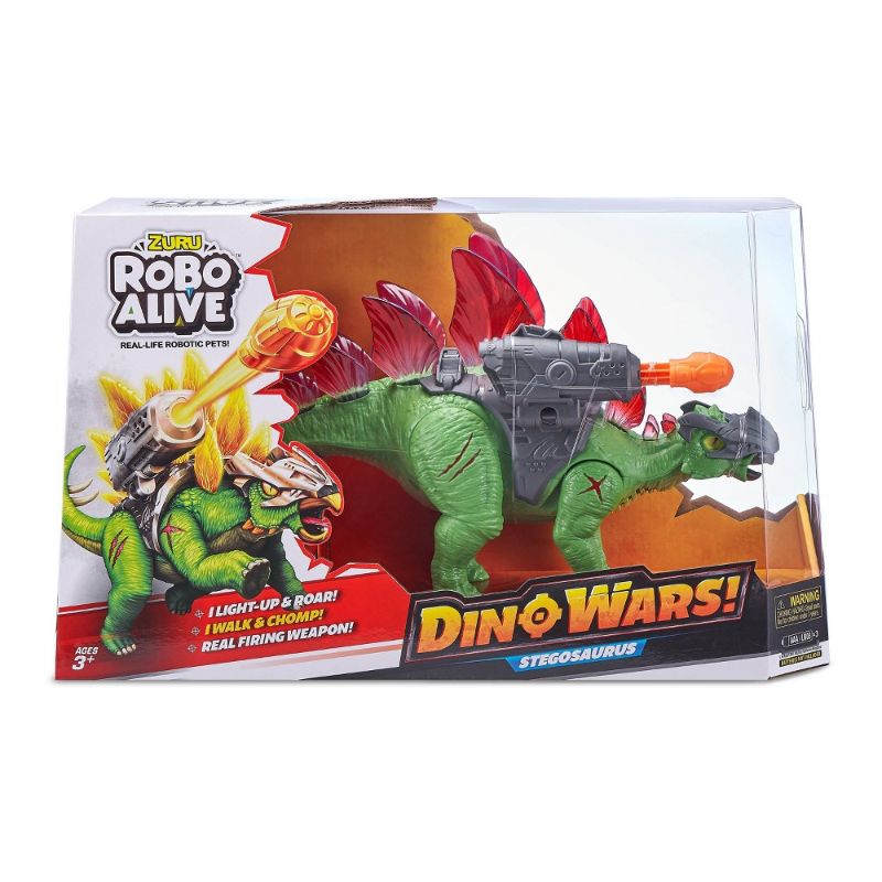 Photo 1 of Robo Alive Electronic Dino Wars Stegosaurus Toy by ZURU
