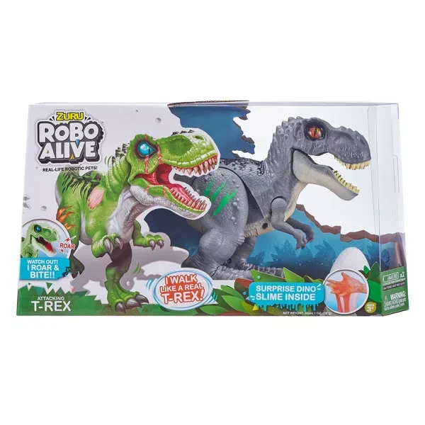 Photo 1 of Robo Alive Attacking T-Rex Series 2 Dinosaur Toy by ZURU
