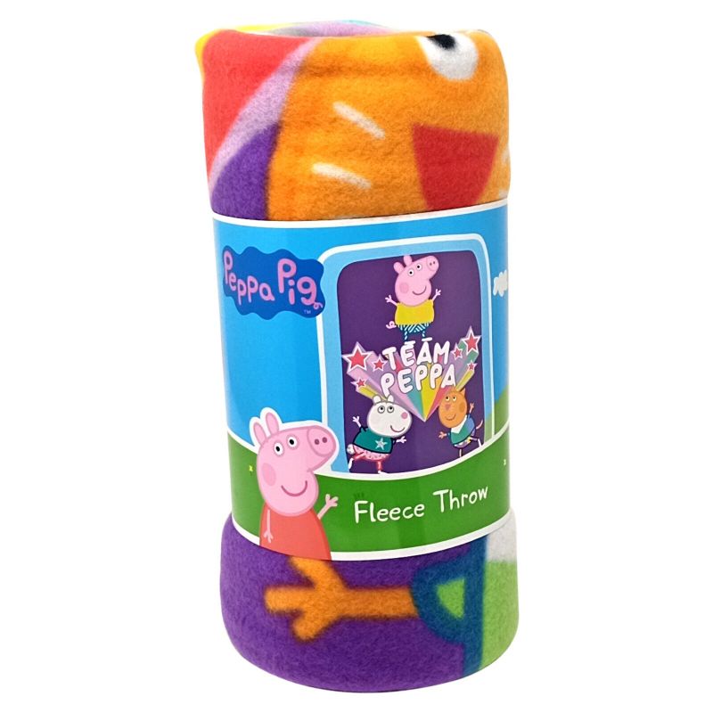 Photo 1 of Peppa Pig 30390420 Fleece Team Peppa Throw
