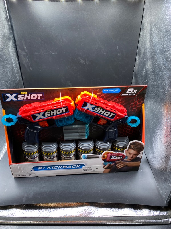 Photo 2 of X-Shot Excel Double Shot Blaster with 6 Cans
