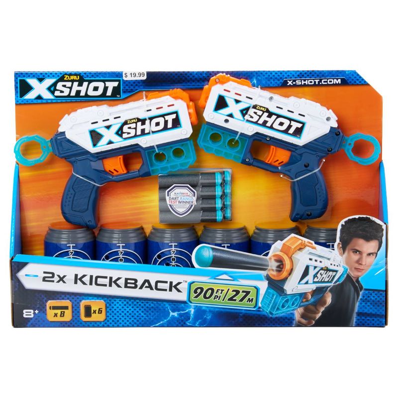 Photo 1 of X-Shot Excel Double Shot Blaster with 6 Cans
