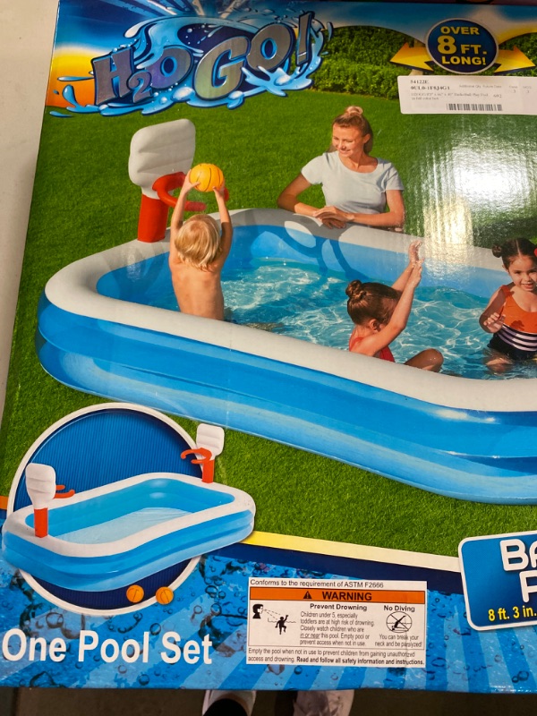 Photo 2 of H2OGO! 99" x 66" Inflatable Rectangle Kiddie Pool
