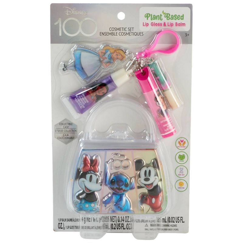 Photo 1 of Disney S 100th Purse & Lip Gloss Set on Card
