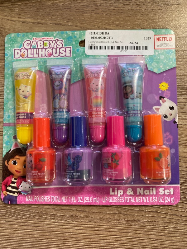 Photo 1 of gabby's dollhouse lip and nail set