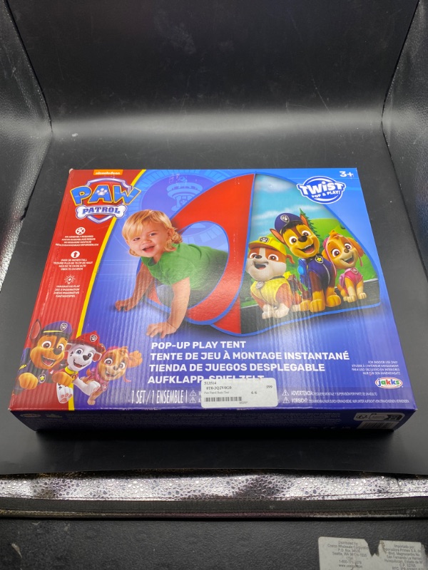 Photo 1 of Paw Patrol pop up tent