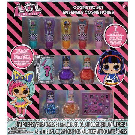Photo 1 of Townley Girl L.O.L Surprise! Super Sparkly Cosmetic Set with Lip Gloss Nail Polish and Nail Stickers 11 CT
