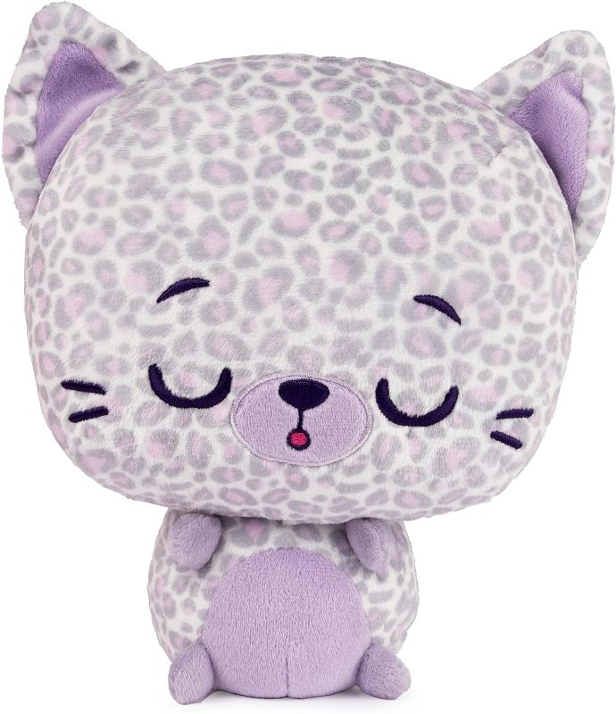Photo 1 of GUND Drops, Gina Spots, Expressive Premium Stuffed Animal Soft Plush Pet, Purple Leopard, 9”

