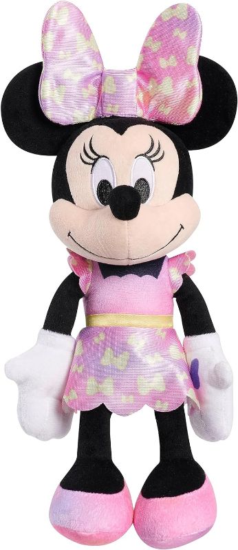 Photo 1 of Disney Junior Minnie Mouse Fashion Bow 14-inch Plush Stuffed Animal with Lights and Sounds, Kids Toys for Ages 3 Up by Just Play
