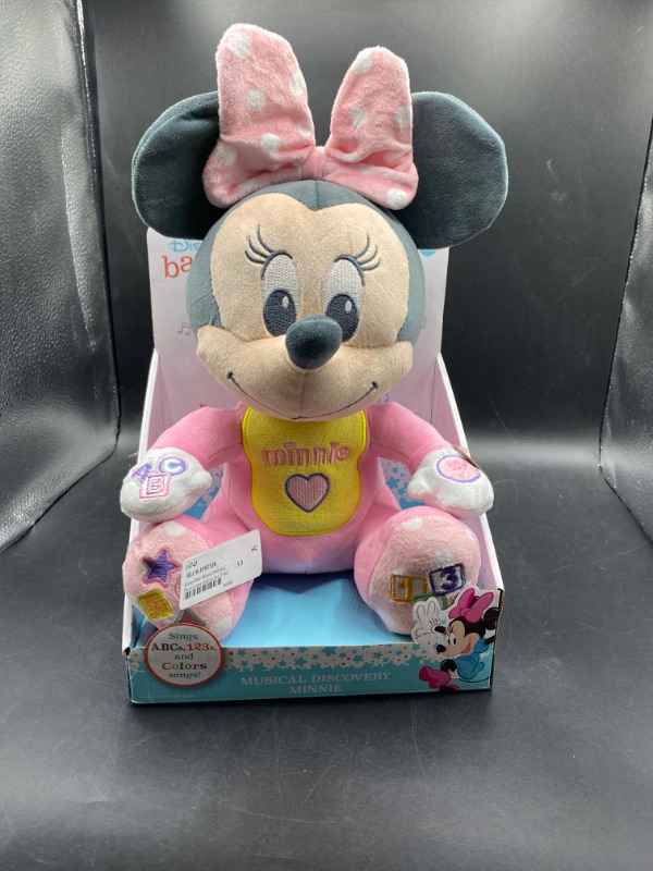 Photo 2 of Disney Baby Musical Discovery Plush Minnie Mouse