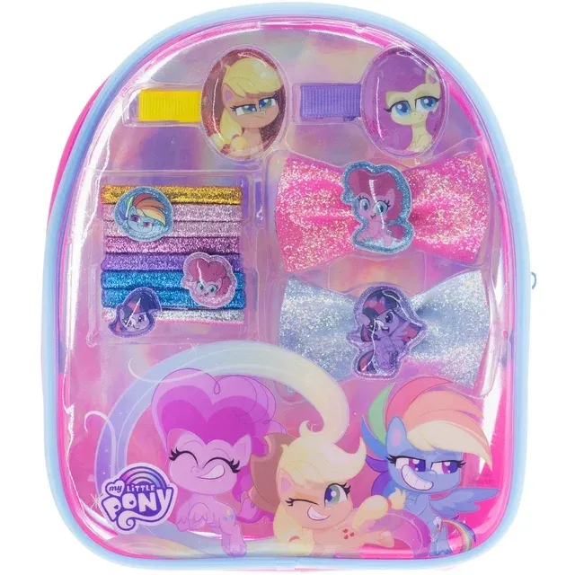 Photo 1 of Townley Girl My Little Pony Hair Bows and Accessories Miniature Backpack 13-Piece Set