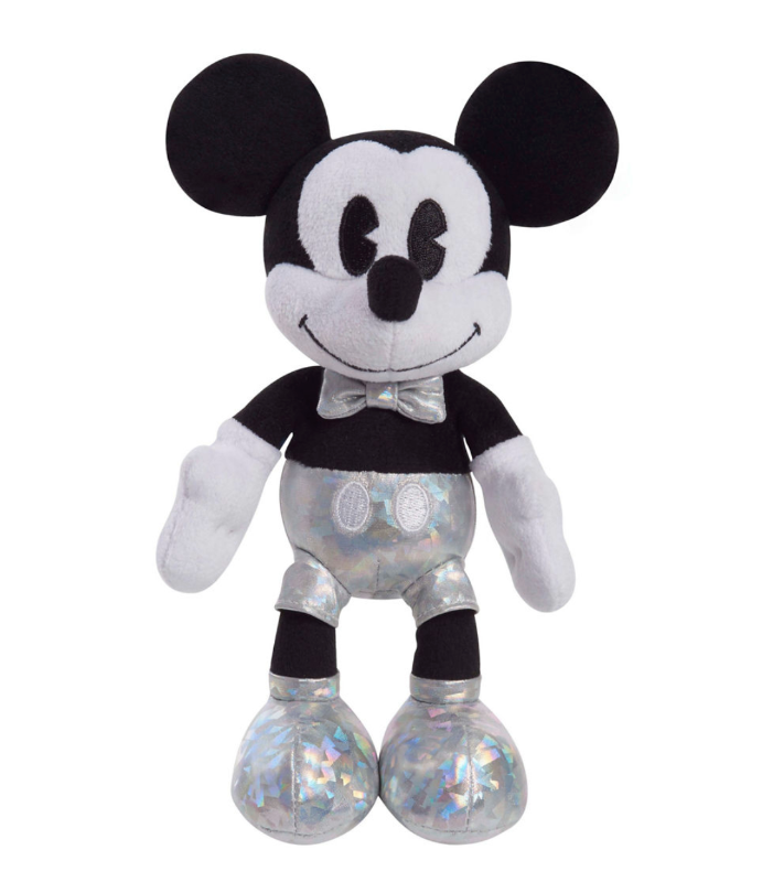 Photo 1 of Disney Disney 100 Celebration Platinum Accents Mickey Plush New with Tag
