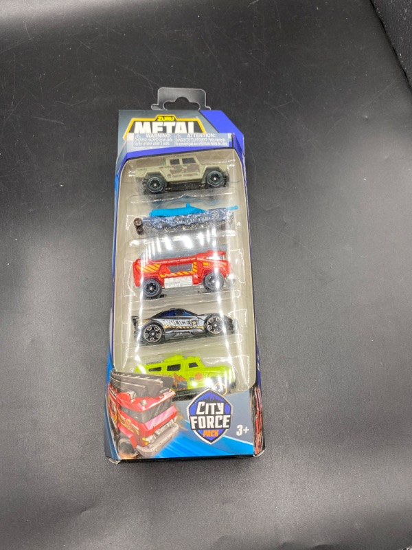 Photo 1 of Metal Machines Series 1 - Cars, 5 Pack