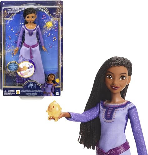 Photo 1 of Disney’s Wish Singing Asha of Rosas 11 inch Fashion Doll & Star Figure, Posable with Removable Outfit 
