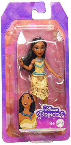 Photo 1 of Disney Princess Pocahontas Small Doll Black Hair & Brown Eyes Signature Look with Fringe Skirt
