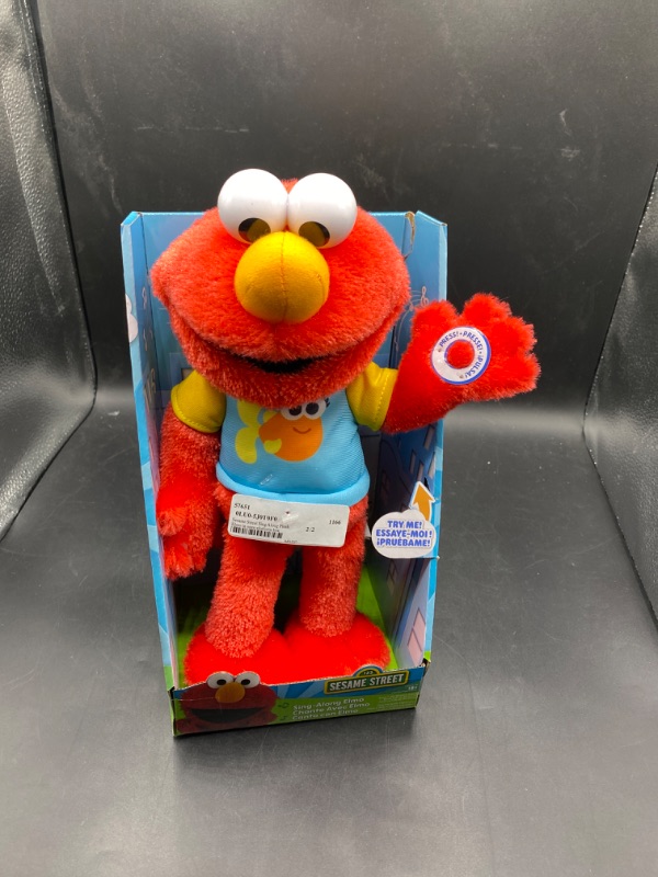 Photo 2 of Sesame Street Sing-Along Plush Elmo Kids Toys for Ages 18 Month

