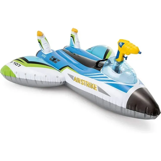 Photo 1 of Intex Water  Plane Ride-On, 46in x 46in, for Ages 3+, 1 Float, Color May Vary - Summer Outdoor Fun