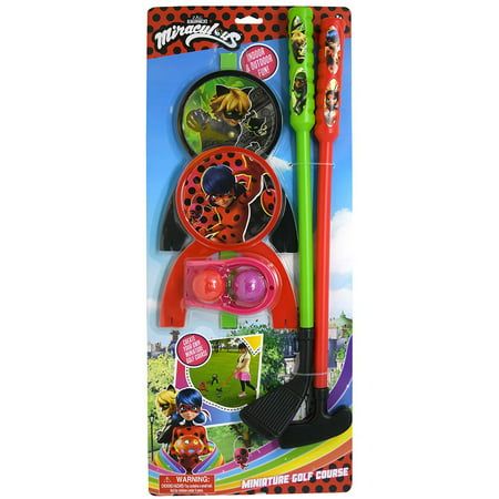 Photo 1 of Miraculous Ladybug Minature Golf Set on Blister Card
