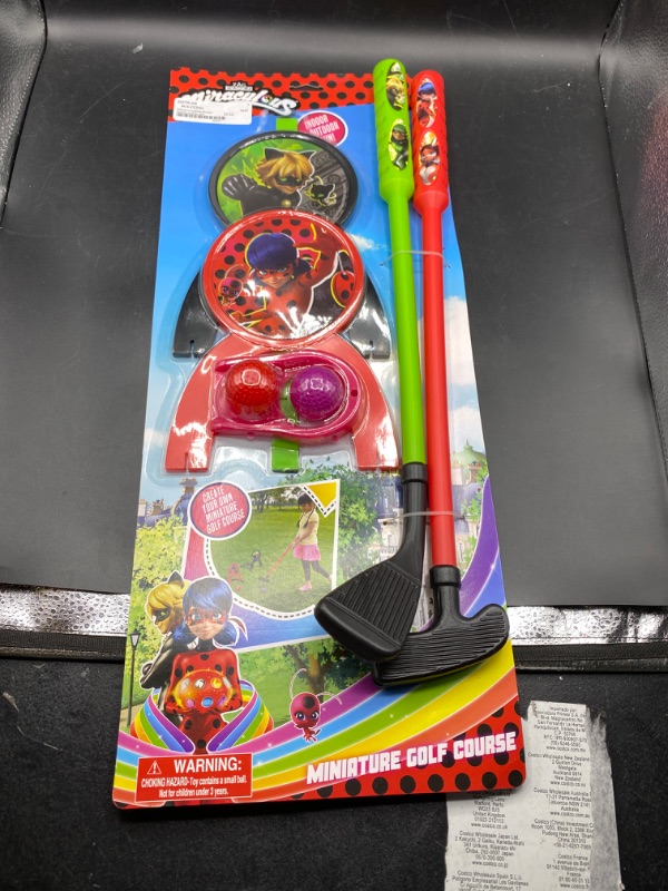 Photo 2 of Miraculous Ladybug Minature Golf Set on Blister Card
