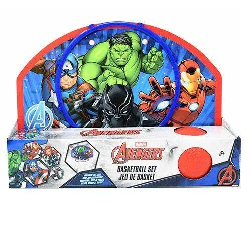Photo 1 of Marvels Avengers Hulks Thor Captain America 13.5 X 10 Basketball Set Ball Hoop Net & Door Hanger