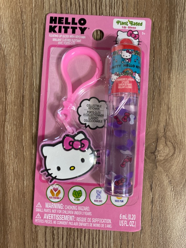 Photo 1 of Hello Kitty floating lip gloss with keychain