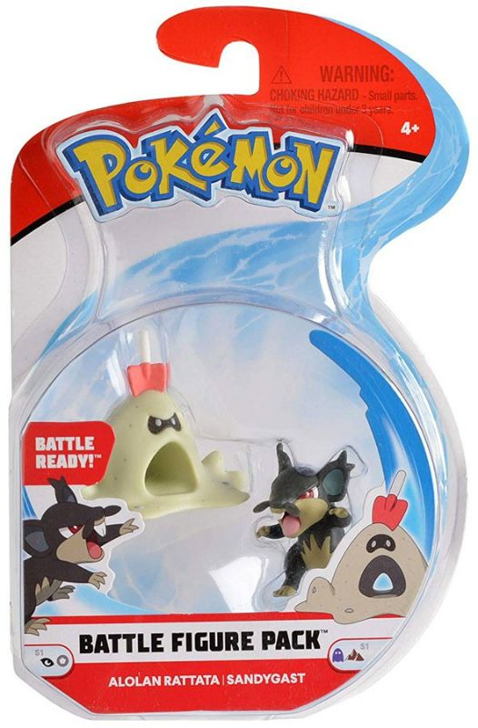 Photo 1 of Pokémon Alolan Rattata & Sandygast Figures 2 Pack
