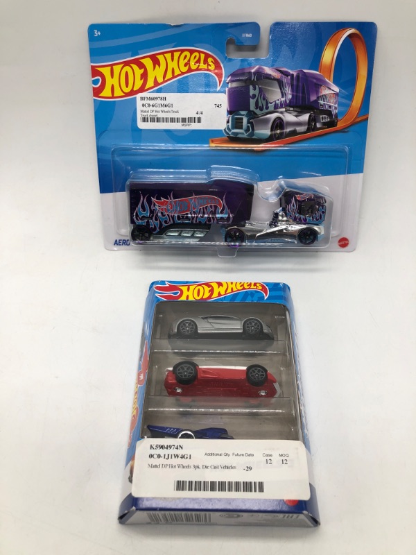 Photo 1 of 2 Piece Hot Wheels Cars And Hot Wheels Truck