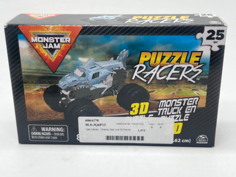 Photo 2 of Monster Jam, Megalodon 3D Puzzle Truck, for Kids Ages 8 and up
