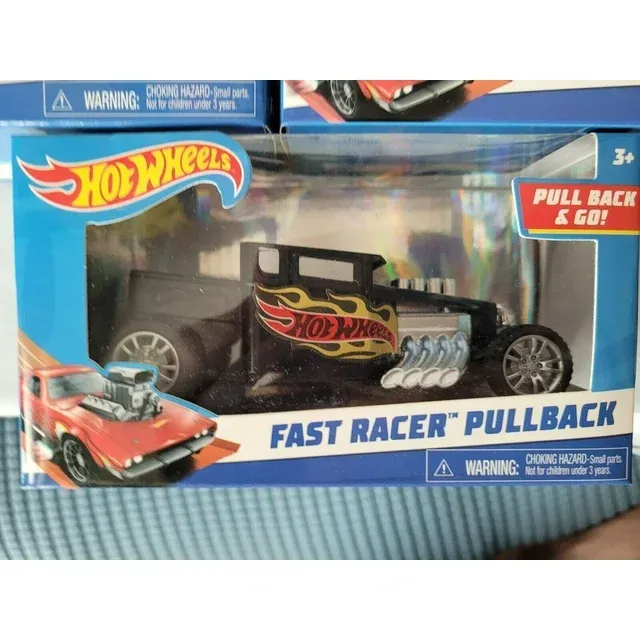 Photo 1 of Hot Wheels Fast Racer Pullback - Black Bone Shaker
