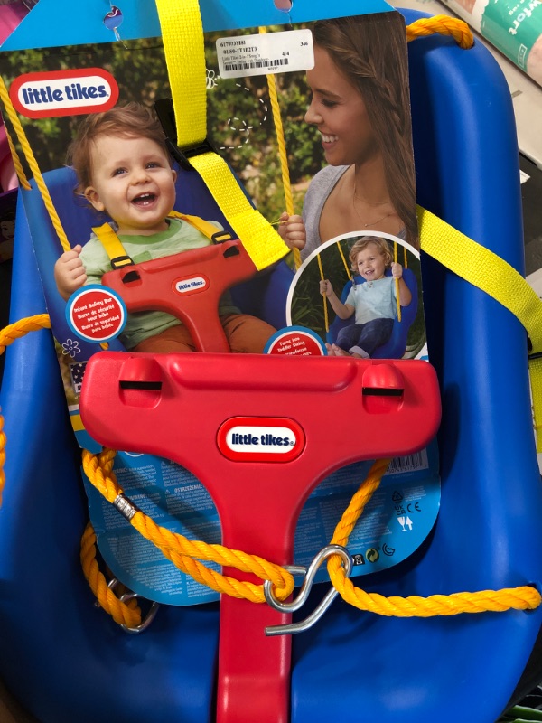 Photo 2 of Little Tikes 2-in-1 Snug and Secure Swing High Back Swing Blue
