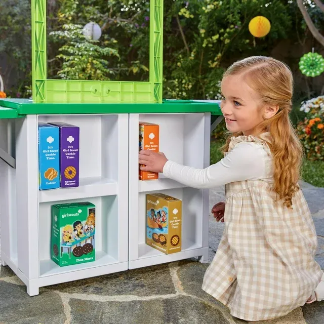 Photo 2 of Little Tikes Girl Scout Cookie Booth with 19 Accessories Multi-Color for Ages 3+ Years
