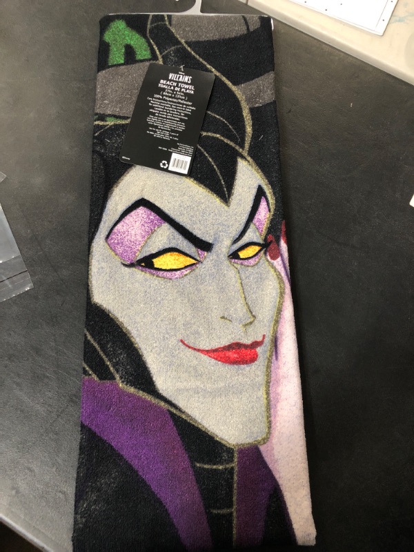 Photo 3 of Disney Villains - Maleficent Scary Love Beach Towel
