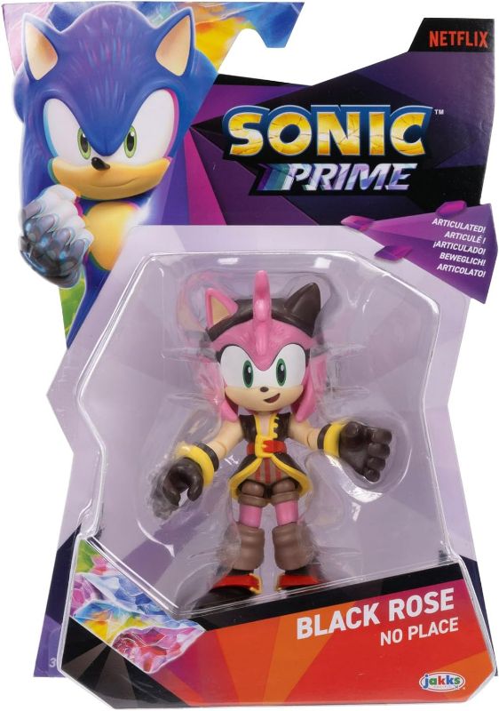 Photo 2 of Sonic Prime 5-inch Black Rose - No Place Action Figure 13 Points of Articulations. Ages 3+ (Officially Licensed by Sega and Netflix)

