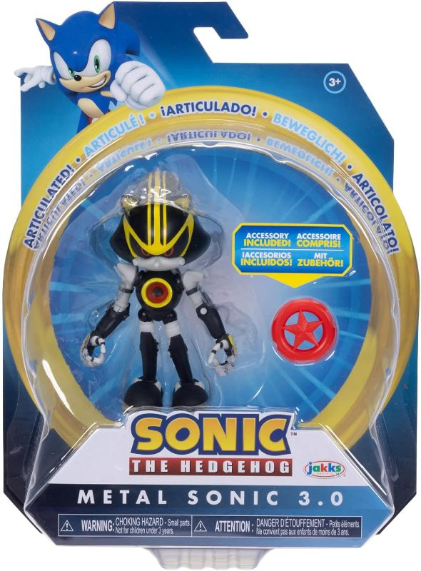 Photo 2 of Sonic the Hedgehog 4-inch Metal Sonic 3.0 Action Figure with Red Star Accessory. Ages 3+ (Officially Licensed by Sega)
