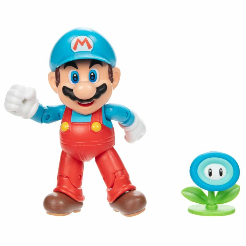 Photo 1 of World of Nintendo Wave 30 Ice Mario Action Figure (with Ice Flower)
