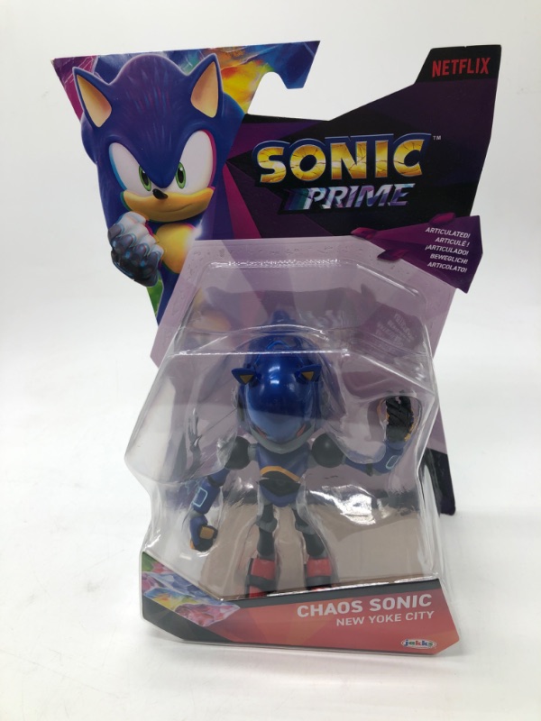 Photo 2 of Sonic Prime 5-inch Chaos Sonic - Chaos Council Action Figure 13 Points of Articulations. Ages 3+ (Officially Licensed by Sega and Netflix)
