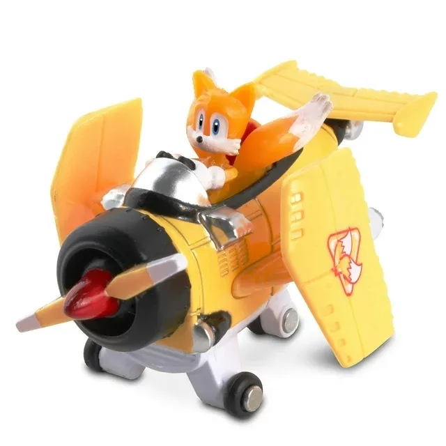 Photo 1 of Sonic & Sega All-Stars Racing: Tails Diecast Propeller Plane - 1:64 Collectible Real Metal Diecast Race Car (6424) NKOK Sonic the Hedgehog Freewheel
