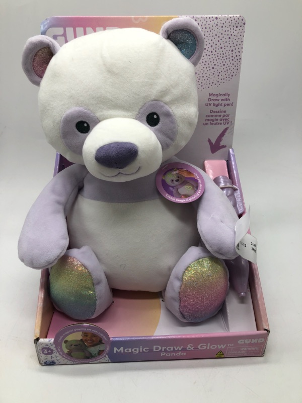 Photo 3 of GUND Magic Draw and Glow Panda Plush
