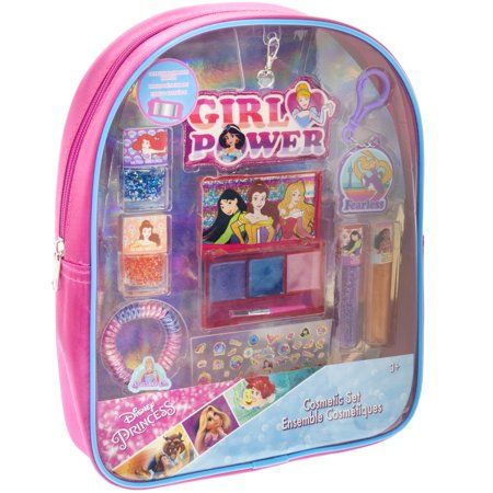 Photo 2 of Disney Princess - Townley Girl Beauty Makeup Cosmetic Backpack Set for Girls, Ages 3+

