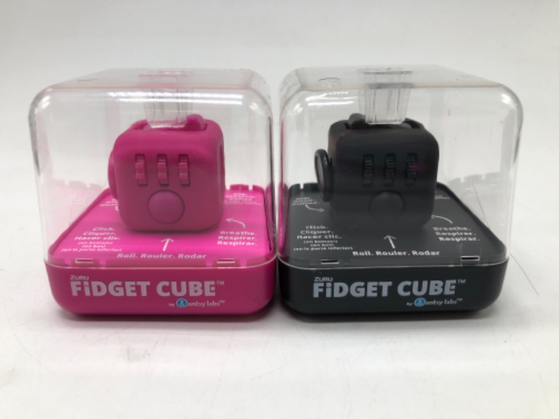 Photo 2 of 2 Pack Fidget Original Cube (Pink And Black) by ZURU
