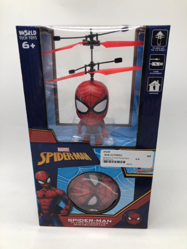 Photo 2 of Marvel Avengers Spiderman Flying Figure Helicopter BigHead
